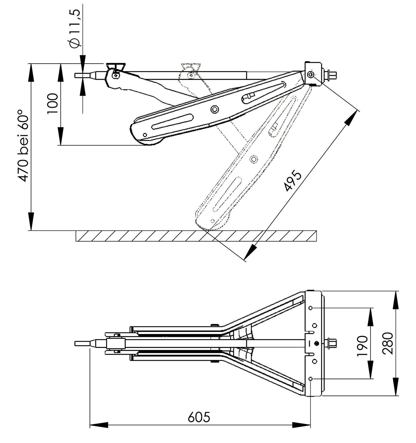 Stödben AL-KO Stabilform