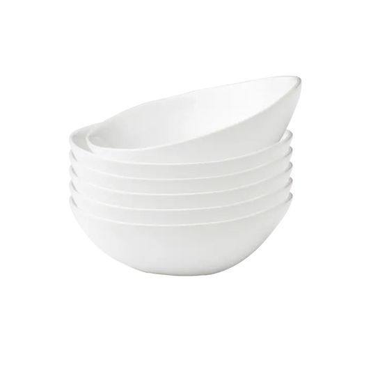AMELIA Skål, Vit 6-pack Ø18 cm