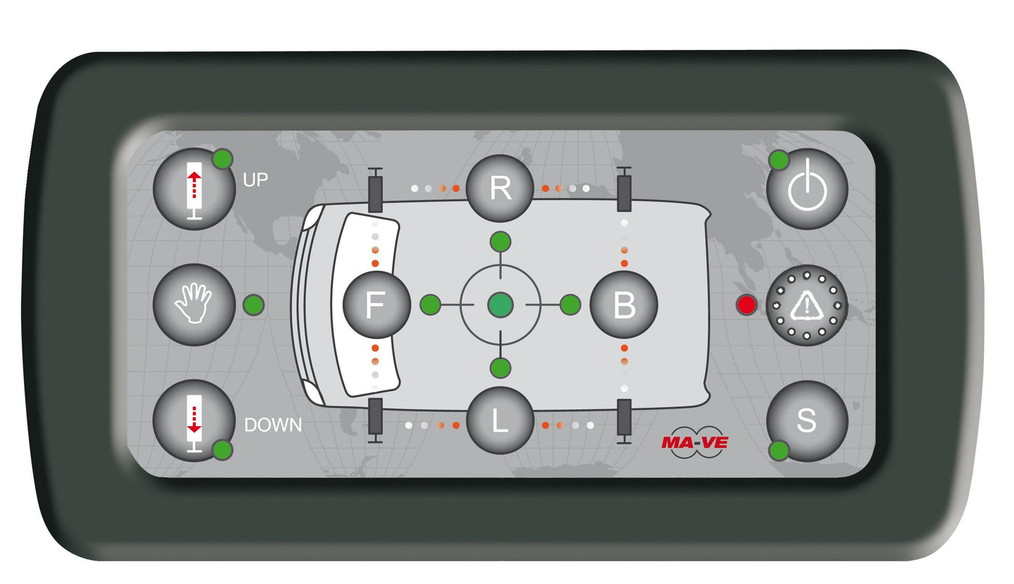 Stödben MA-VE med “Soft Close”- ventiler till Mercedes Sprinter AL-KO SLC chassi. Inkl. monteringsfästen