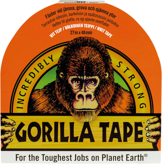 Gorilla Tape, vit. 27 m x 48 mm