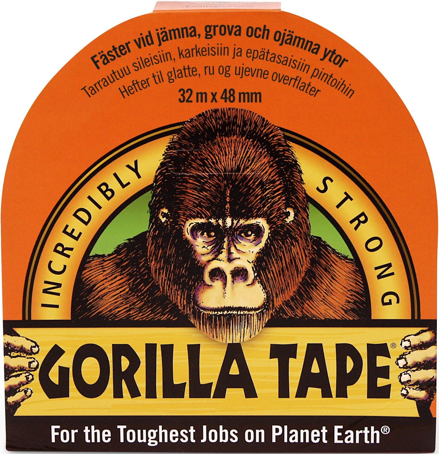 Gorilla Tape, svart. 32 m x 48 mm