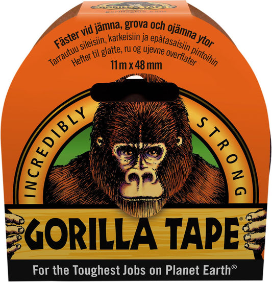 Gorilla Tape, svart. 11 m x 48 mm