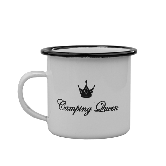 Royal Camping Queen plåtmugg.