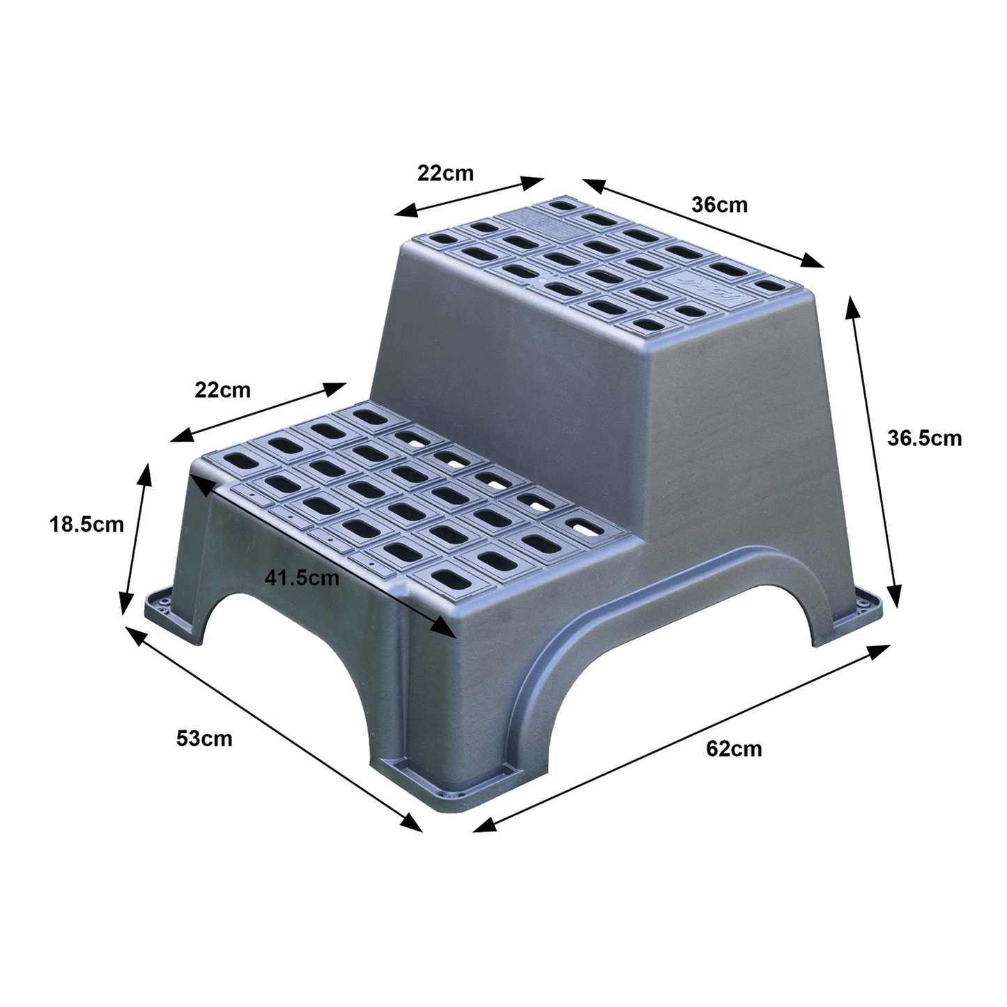 Fotsteg MGI Double 520 x 620 mm