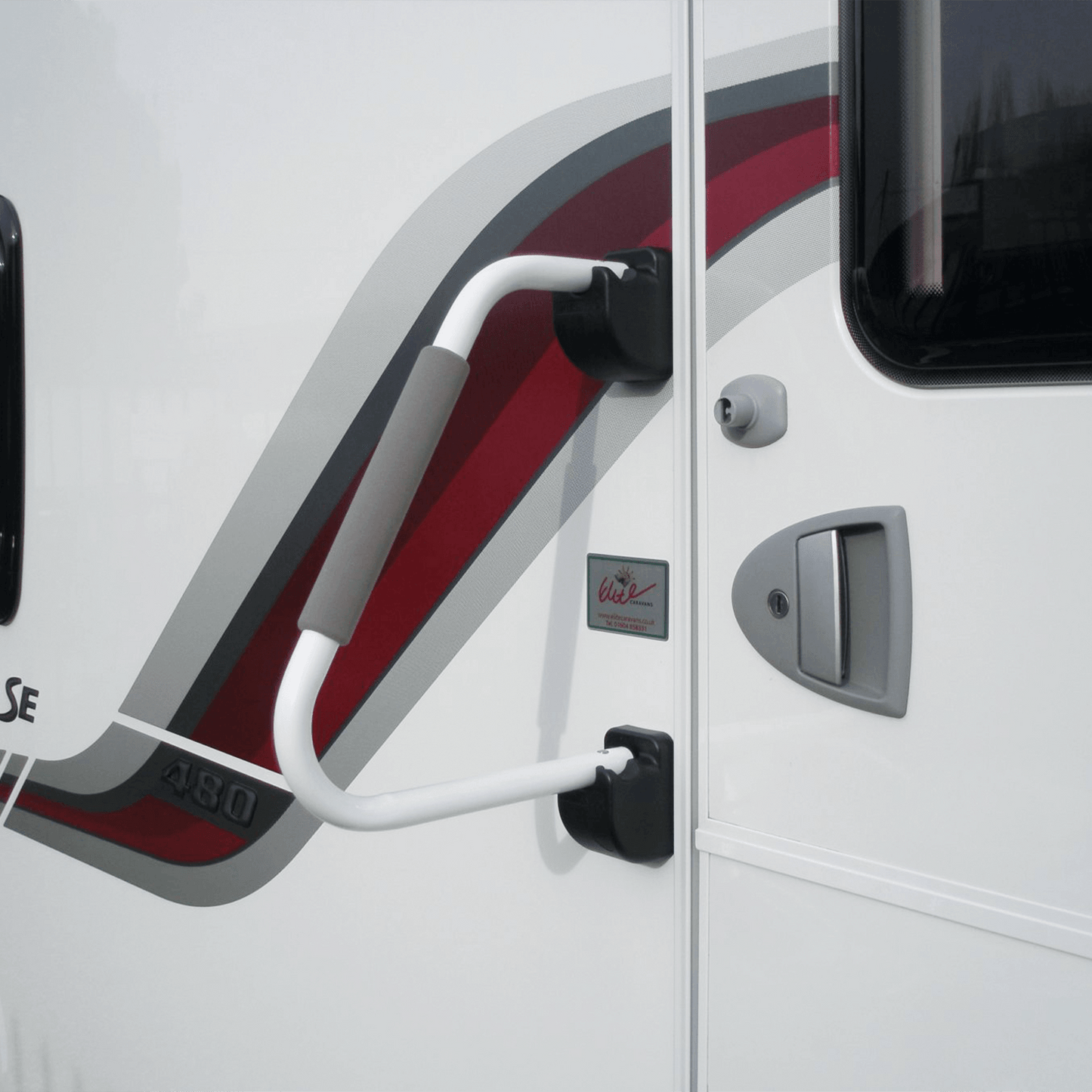 Milenco instegshandtag. Vit